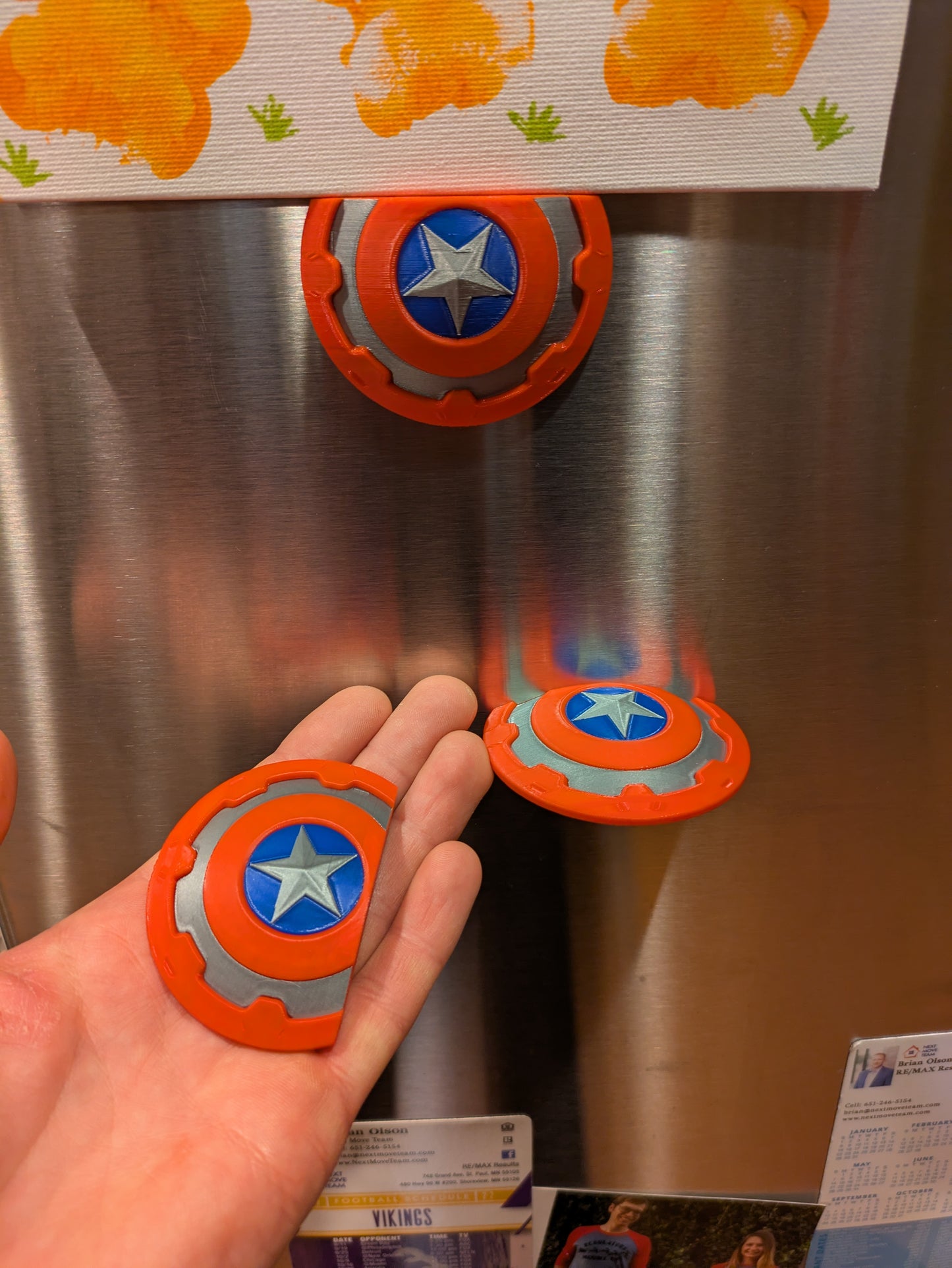 Captain America Shield Fridge Magnet