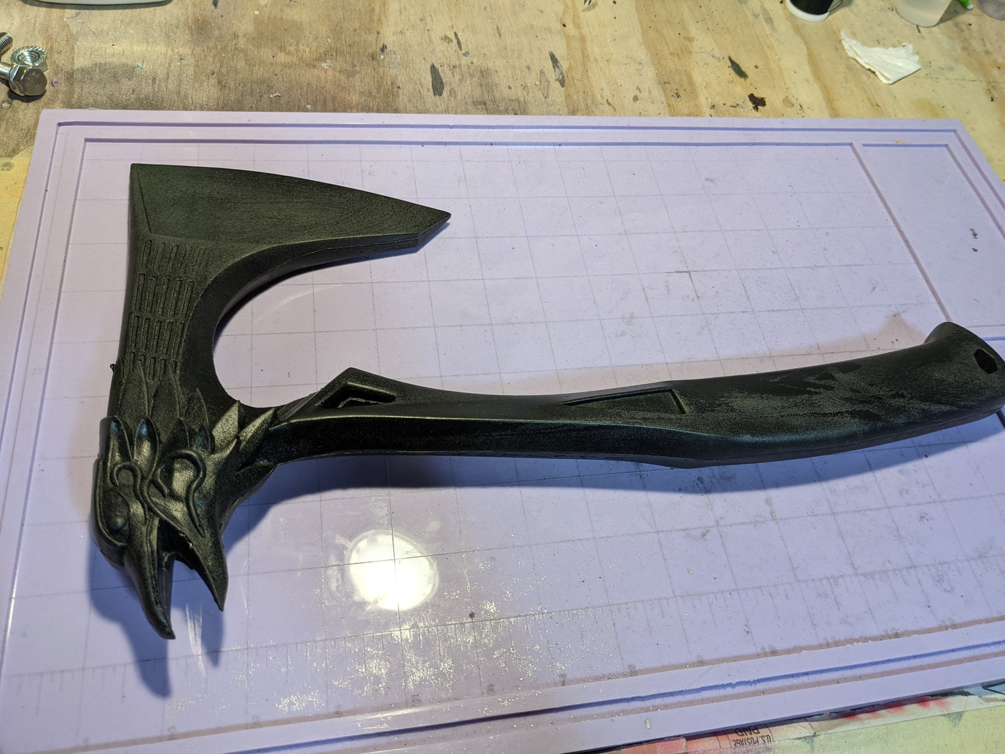 Bloodhound Axe Heirloom Resin Cast